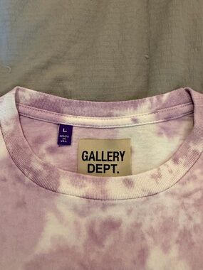 Gallery Dept Lavender & White Tie-Dye Tee Men’s